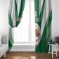 Personalised Afro Algeria Window Curtain Coat Of Arms With Islamic Pattern