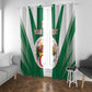 Personalised Afro Algeria Window Curtain Coat Of Arms With Islamic Pattern