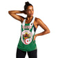 Personalised Afro Algeria Women Racerback Tank Coat Of Arms With Islamic Pattern