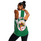 Personalised Afro Algeria Women Racerback Tank Coat Of Arms With Islamic Pattern