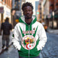 Personalised Afro Algeria Zip Hoodie Coat Of Arms With Islamic Pattern
