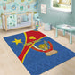 Personalised DR Congo Area Rug Coat Of Arms With Map