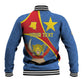 Personalised DR Congo Baseball Jacket Coat Of Arms With Map