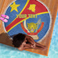 Personalised DR Congo Beach Blanket Coat Of Arms With Map