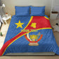 Personalised DR Congo Bedding Set Coat Of Arms With Map