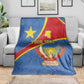 Personalised DR Congo Blanket Coat Of Arms With Map