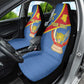 Personalised DR Congo Car Seat Cover Coat Of Arms With Map