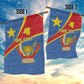 Personalised DR Congo Garden Flag Coat Of Arms With Map