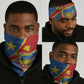 Personalised DR Congo Neck Gaiter Coat Of Arms Map LT15
