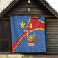 Personalised DR Congo Quilt Coat Of Arms With Map