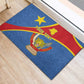 Personalised DR Congo Rubber Doormat Coat Of Arms With Map