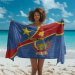 Personalised DR Congo Sarong Coat Of Arms With Map