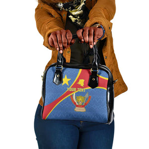 Personalised DR Congo Shoulder Handbag Coat Of Arms With Map