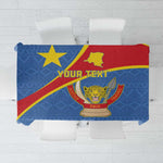 Personalised DR Congo Tablecloth Coat Of Arms With Map