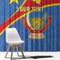 Personalised DR Congo Window Curtain Coat Of Arms With Map