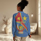 Personalised DR Congo Women Casual Shirt Coat Of Arms With Map