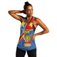 Personalised DR Congo Women Racerback Tank Coat Of Arms With Map
