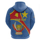 Personalised DR Congo Zip Hoodie Coat Of Arms With Map