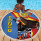 DR Congo Beach Blanket Okapi Coat Of Arms