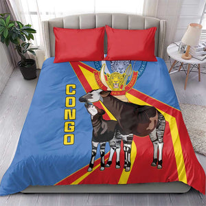 DR Congo Bedding Set Okapi Coat Of Arms