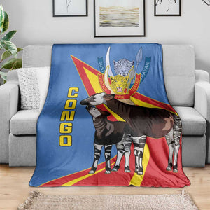 DR Congo Blanket Okapi Coat Of Arms
