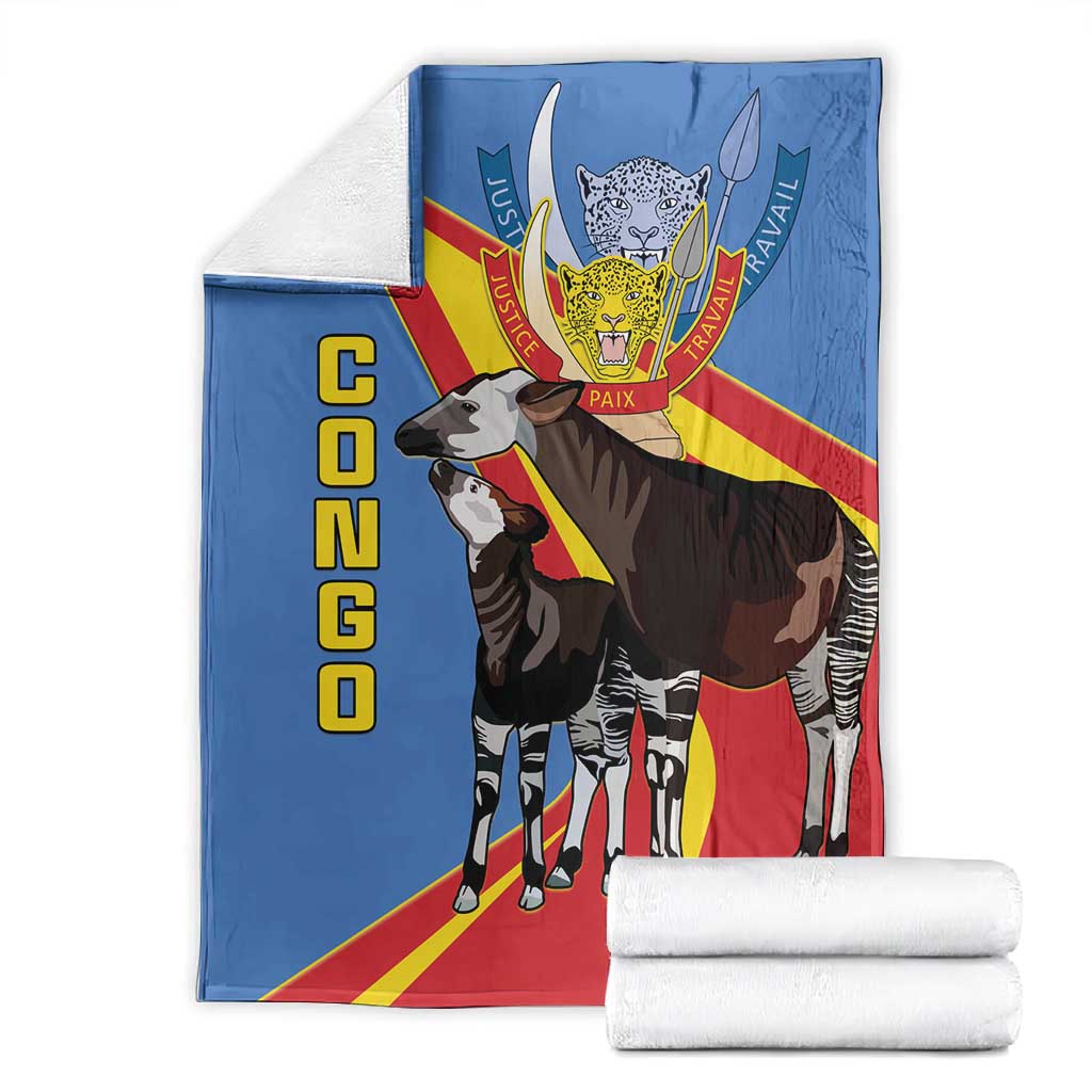 DR Congo Blanket Okapi Coat Of Arms