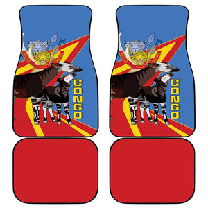 DR Congo Car Mats Okapi Coat Of Arms