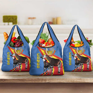 DR Congo Grocery Bag Okapi Coat Of Arms