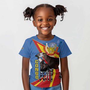DR Congo Kid T shirt Okapi Coat Of Arms