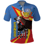 DR Congo Polo Shirt Okapi Coat Of Arms