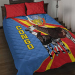 DR Congo Quilt Bed Set Okapi Coat Of Arms