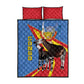 DR Congo Quilt Bed Set Okapi Coat Of Arms