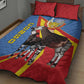 DR Congo Quilt Bed Set Okapi Coat Of Arms