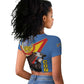 DR Congo Raglan Cropped T shirt Okapi Coat Of Arms