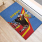 DR Congo Rubber Doormat Okapi Coat Of Arms