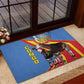 DR Congo Rubber Doormat Okapi Coat Of Arms