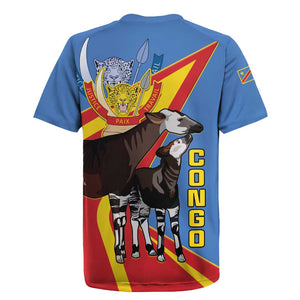 DR Congo Rugby Jersey Okapi Coat Of Arms