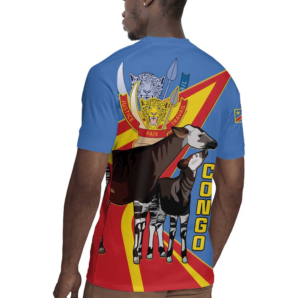 DR Congo Rugby Jersey Okapi Coat Of Arms