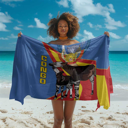 DR Congo Sarong Okapi Coat Of Arms
