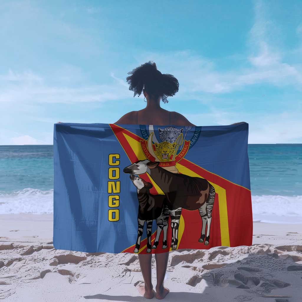 DR Congo Sarong Okapi Coat Of Arms