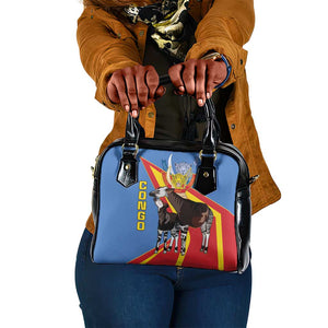 DR Congo Shoulder Handbag Okapi Coat Of Arms