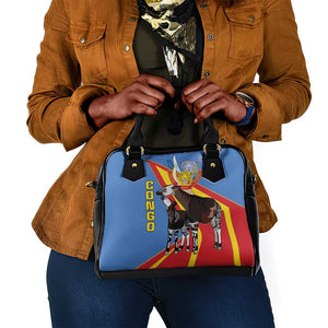 DR Congo Shoulder Handbag Okapi Coat Of Arms