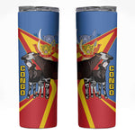 DR Congo Skinny Tumbler Okapi Coat Of Arms