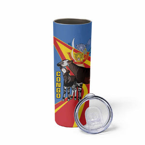 DR Congo Skinny Tumbler Okapi Coat Of Arms