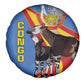 DR Congo Spare Tire Cover Okapi Coat Of Arms