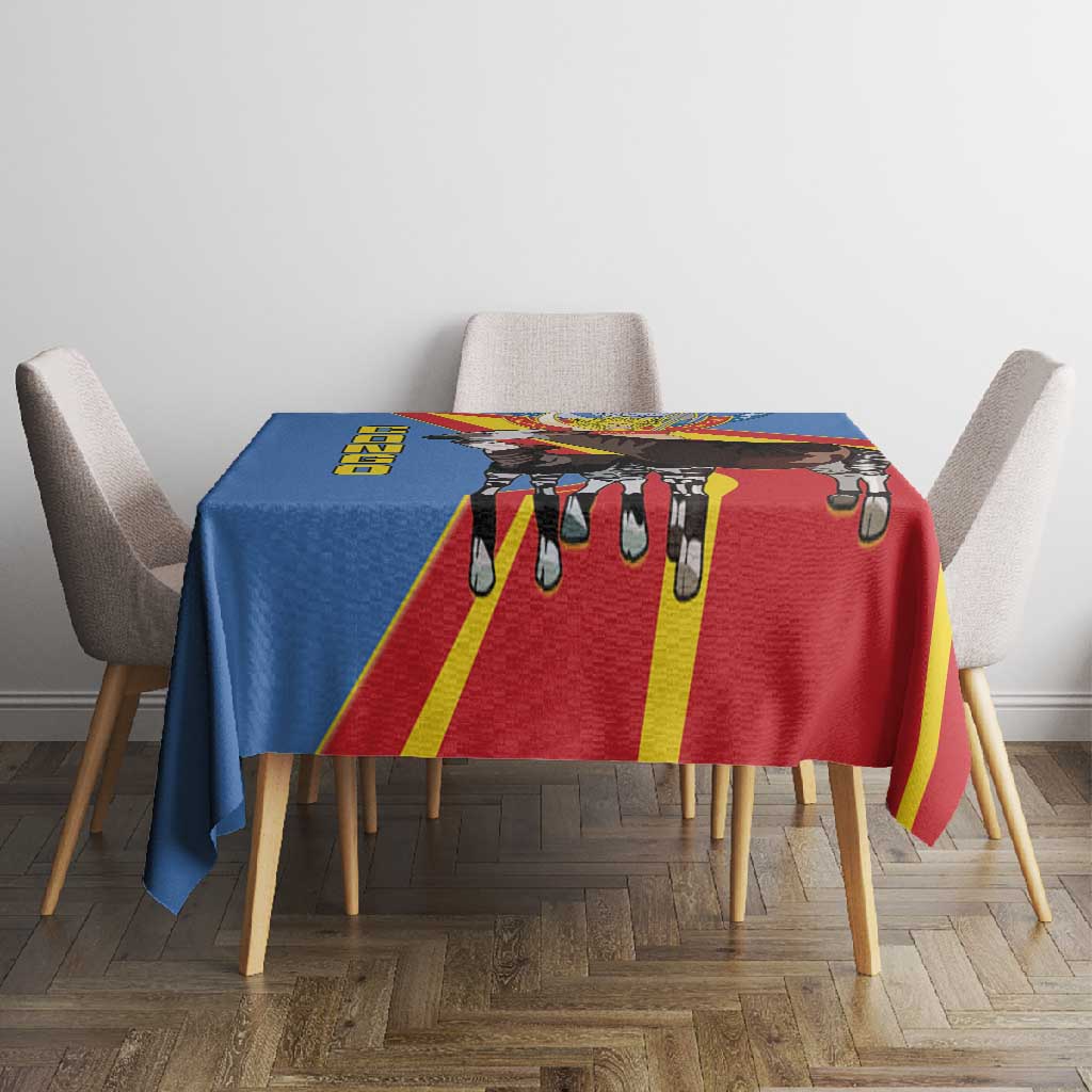 DR Congo Tablecloth Okapi Coat Of Arms