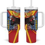 DR Congo Tumbler With Handle Okapi Coat Of Arms