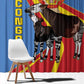 DR Congo Window Curtain Okapi Coat Of Arms