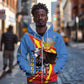 DR Congo Zip Hoodie Okapi Coat Of Arms