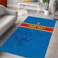 DR Congo Football Custom Area Rug Go Champions